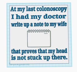 Note for Wife Sign