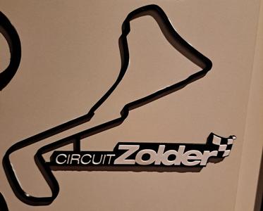 Zolder Race Track Map Wall Art