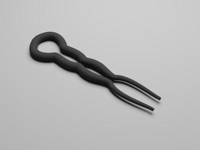 Curved hairpin - 02