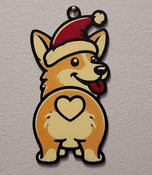 Corgi Christmas Ornament