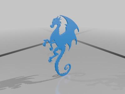 Dragon silhouette
