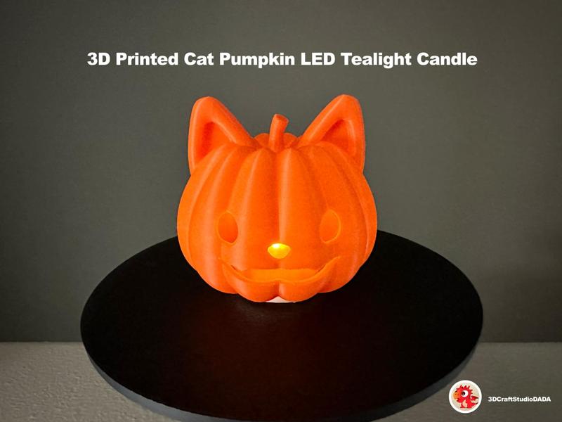 Pumpkin Cat Halloween decor night light