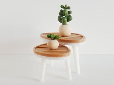 Dollhouse Modern Coffee Table in 1/12 scale