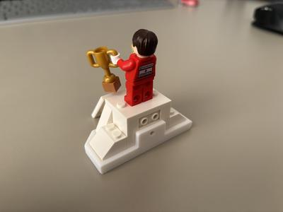 Lego Ayrton Senna MP4/4 10330 podium wall mount