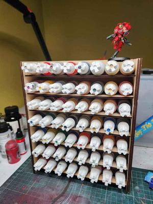 Painting Rack for Miniature paints AK interactive and Vallejo