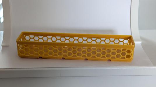 Gridfinity Hexagon Bin with Stackable Top Lip