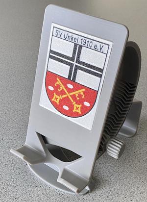 Multi-color Cover Plate for revised Phone Holder (here: Crest of SV Unkel)