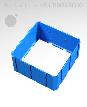 3x3x1.5 - Full Multipoint Rail - Universal Click-In Multibin Shell Extension