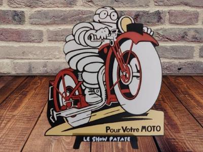Plaque Vintage Michelin Moto Hueforge