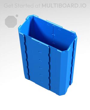 2x1x3 - Full Multipoint Rail - Universal Click-In Multibin Shell Extension