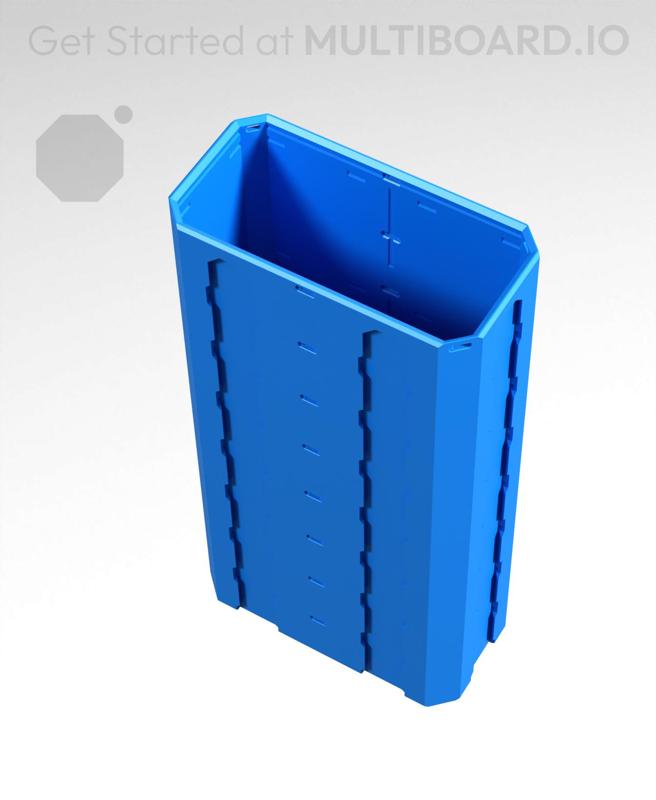 2x1x4 - Topped Multipoint Rail - Pop-In Multibin Shell Extension