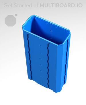 2x1x4 - Topped Multipoint Rail - Pop-In Multibin Shell Extension
