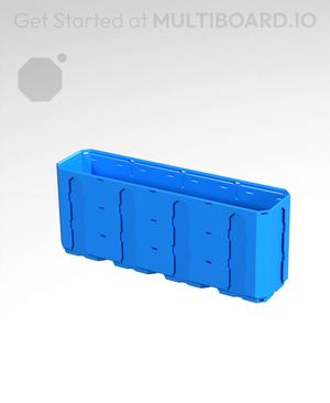 4x1x1.5 - Topped Multipoint Rail - Multibin Shell