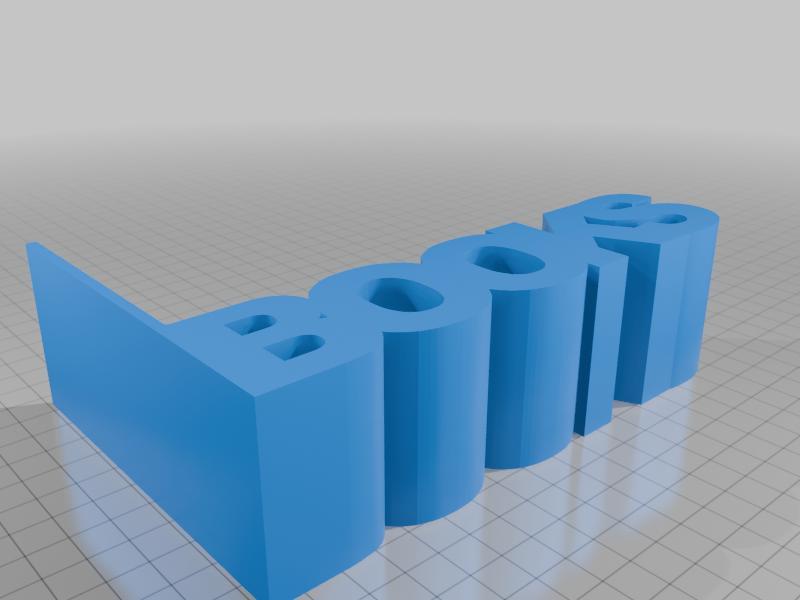 Bookend book holder with text
