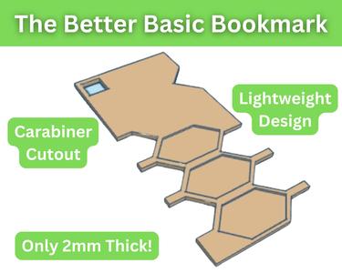 Simple Bookmark (w/ attachment cut-out & hex shape)