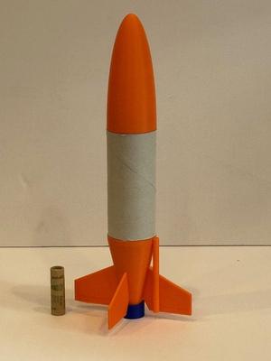 2.1 "Ez3D Toilet Paper Roll" Model Rocket