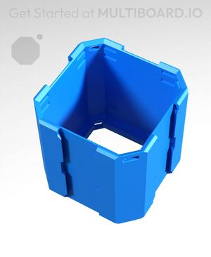 1x1x1 - Full Multipoint Rail - Universal Click-In Multibin Shell Extension