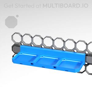 3x1 - Multibin Panel Shelf - Rail Slider