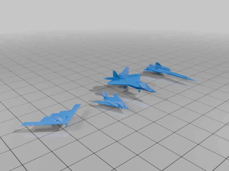 American Stealth Pack: F-117 Nighthawk, B-2 Spirit Bomber, F-22 Raptor, SR-71 Blackbird