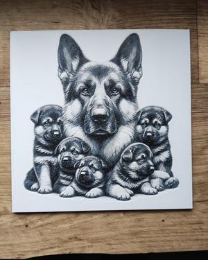 German Shepherd hueforge