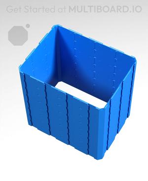 4x3x4 - Full Multipoint Rail - Pop-In Multibin Shell Extension