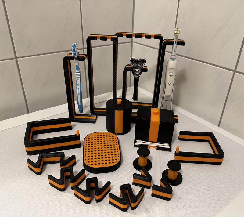 Bicolor Bathroom Accesoires Mix - no AMS 