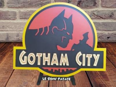 Batman X Jurassic Park ( Gotham City ) Hueforge