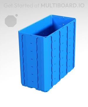 2x4x3.5 - Topped Multipoint Rail - Multibin Shell