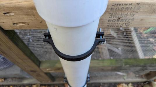 Chicken coop 3" PVC pipe feeder