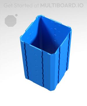 2x2x3.5 - Full Multipoint Rail - Standard Click-In Multibin Shell Extension