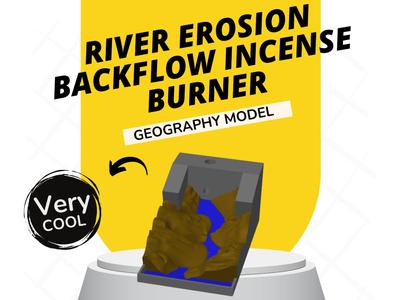 River Erosion Backflow Incense Burner