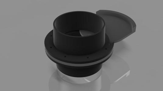 Blast Gate 100mm OD (Low Profile)