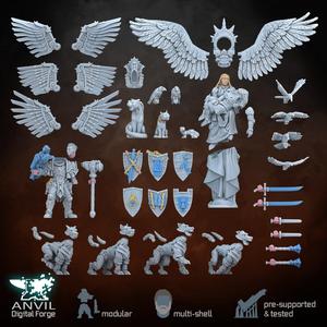Daughters Flying Infantry Booster Pack - Modular Infantry for Skirmish Tabletop Wargames
