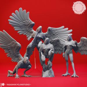 Harpy Mob - Tabletop Miniature (Pre-Supported)