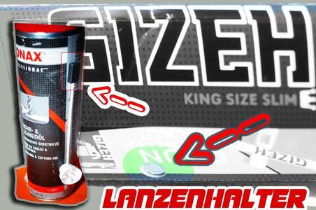Spruehlanzenhalter - GIZEH King Size Slim / Magnet upcycling