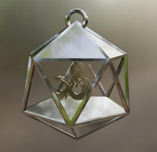 Xmas Ornament DnD D20