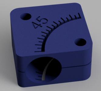 26,9mm pipe bend/elbow cutting jig