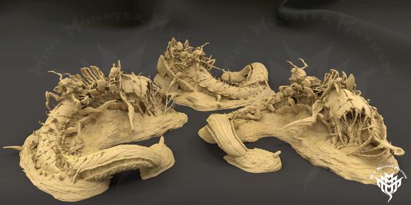 Dead Tremor being feasted on(scatter prop)