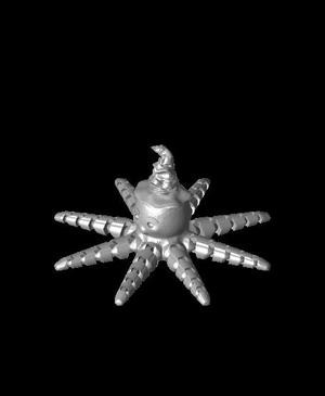 funny flexi octopus with sorting hat.stl