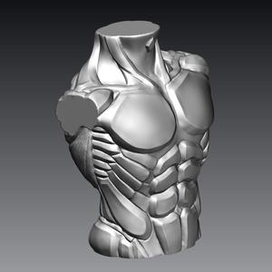 Stylized Male Bust