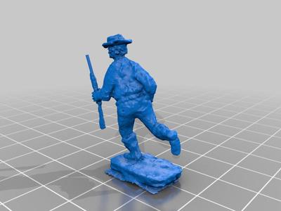 Replica of Cowboy with Rifle