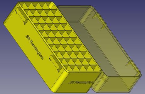 .35 Remington, Double Spring Latch, PIP Hinge Modular Ammo Box