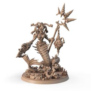 Dark Mermaid with Spear