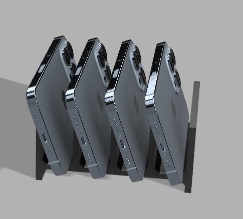simple 4 phone holder