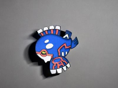 Cute Kyogre Chibi Pokemon Fridge Magnet