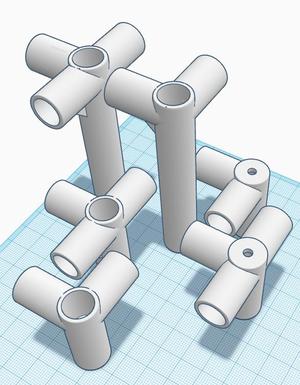 Wardrobe Rod Connectors