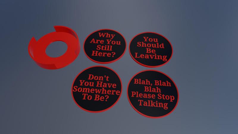 Funny Coffee Table Coasters - Set of 4