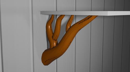 Tree Branch Shelf Brackets