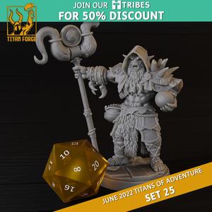 Bugbear Male Warlock - RPG Hero Character D&D 5e - Titans of Adventure Set 25