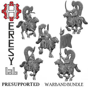 Bundle Amber Husaria cavalry unit PRESUPPORTED
